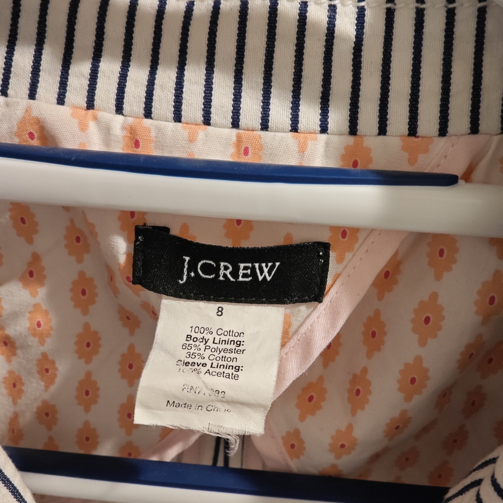 J. Crew Vintage Women's Pinstripe Blazer - Black and White - Picture 3 of 6